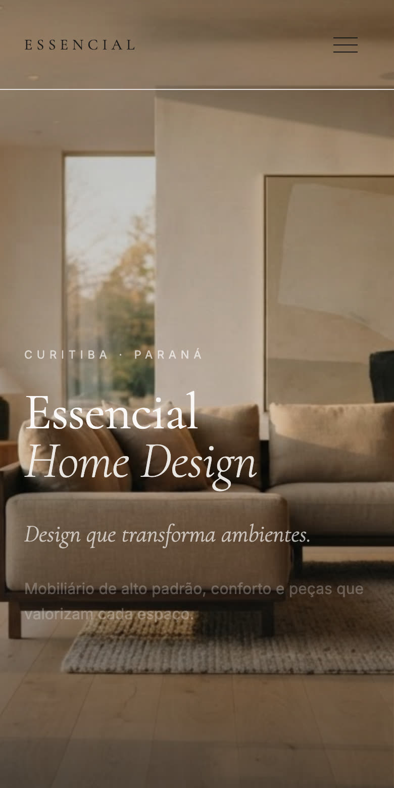 Preview do site Essencial Home